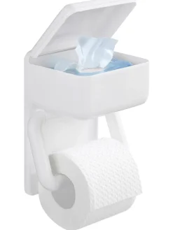 Toilettenpapierhalter in Weiß - (B)16 x (H)20 x (T)11 cm