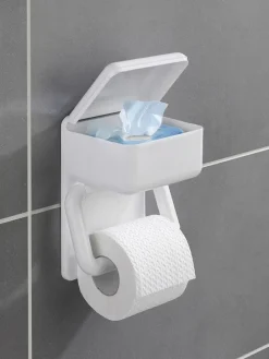 Toilettenpapierhalter in Weiß - (B)16 x (H)20 x (T)11 cm