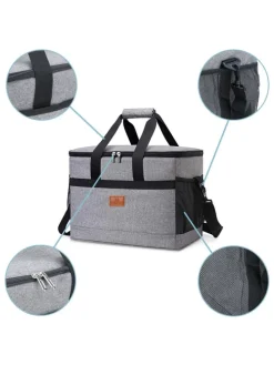 Tragbare Kühltasche in LILA mit 33 Liter