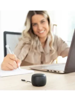 Tragbarer Wireless Mini-Lautsprecher - (H)2,5 x Ø 3,5 cm