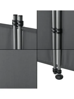 Trennwand Modica in Grau (L)215cm (H)170cm