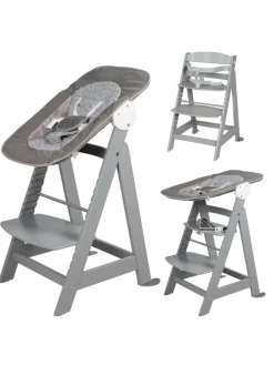 Treppenhochstuhl 'Born Up' Set 2in1 - 'Miffy' - mit Liegefunktion - Taupe