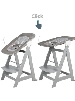 Treppenhochstuhl 'Born Up' Set 2in1 - 'Miffy' - mit Liegefunktion - Taupe