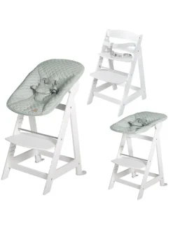 Treppenhochstuhl 'Born Up' Set 2in1 - 'roba Style' frosty green - ab Geburt