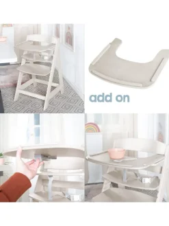 Treppenhochstuhl 'Sit Up Flex' - Hochstuhl mitwachsend aus Holz - Stone