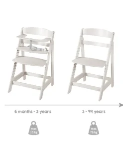 Treppenhochstuhl 'Sit Up Flex' - Hochstuhl mitwachsend aus Holz - Stone