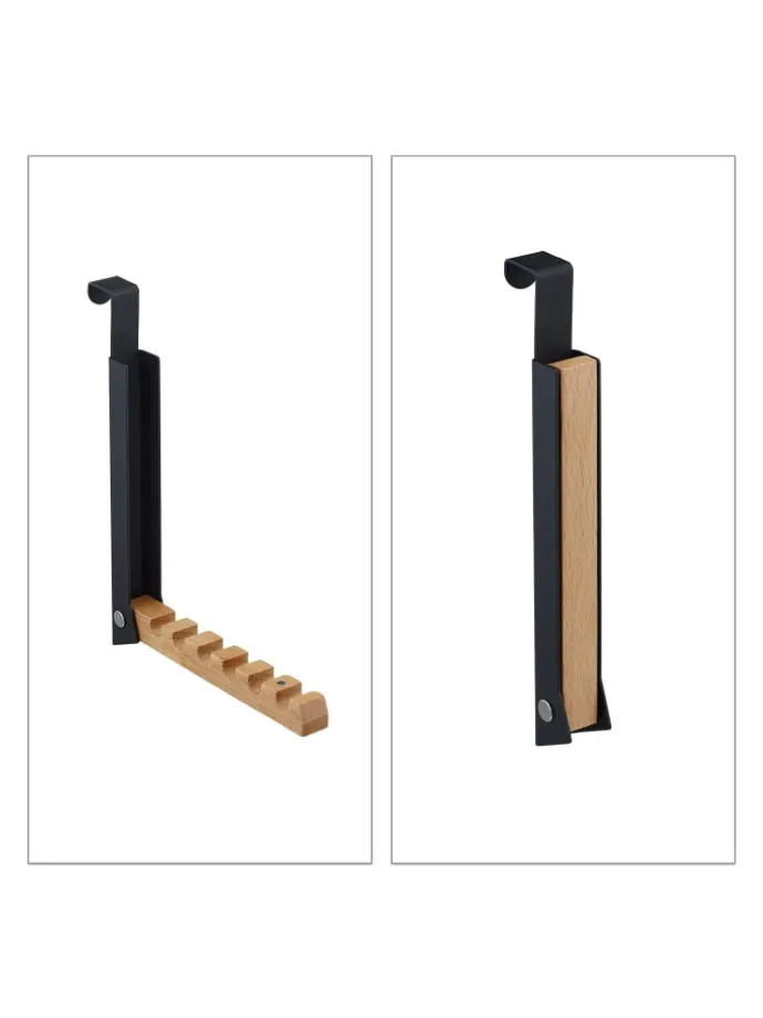 Türgarderobe "klappbar" in Schwarz