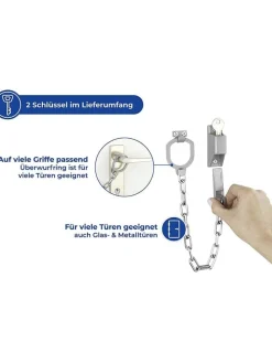 Türgriff-Kette in Silber - (L)30 cm