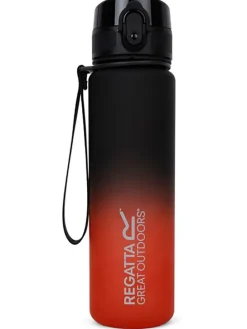 Trinkflasche "Tritan" - 600 ml in Schwarz/Rot