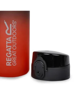 Trinkflasche "Tritan" - 600 ml in Schwarz/Rot