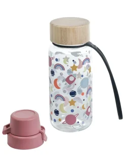 Trinkflasche "Weltraum" in Rosa - 400 ml