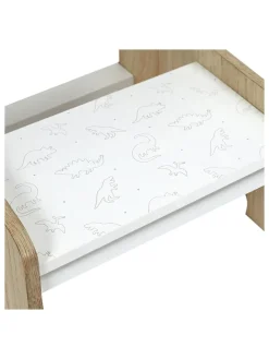 Tritthocker in Weiß/ Beige - (B)30 x (H)33 x (T)30 cm