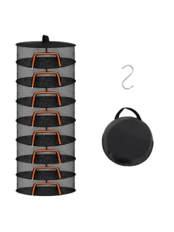 Trockennetz in Orange/Schwarz - 8 Ebenen