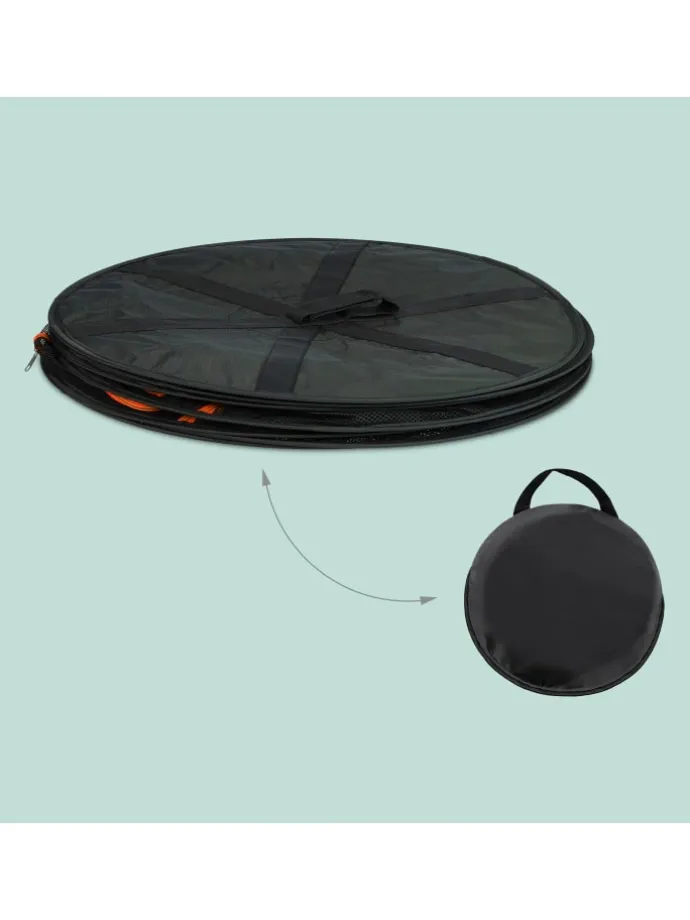 Trockennetz in Orange/Schwarz - 8 Ebenen