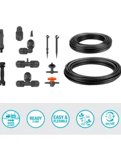 Tropfbewässerungssystem "Micro-Drip" in Schwarz