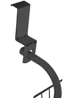 Türregal in Schwarz - (B)59 x (H)151 x (T)14 cm