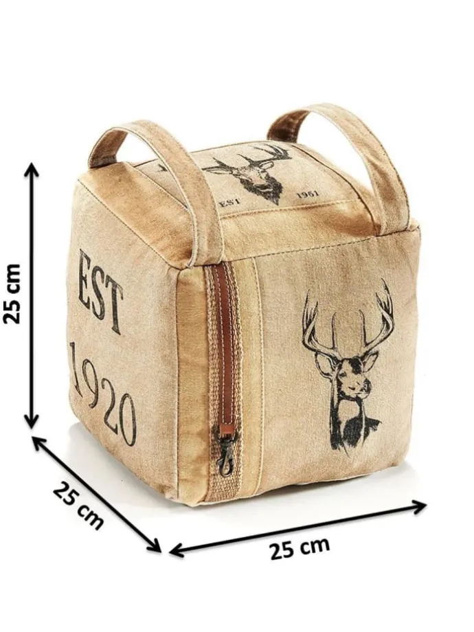 Türstopper HIRSCHBLOCK in Braun