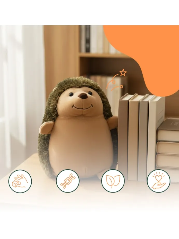 Türstopper "Igel" in Braun