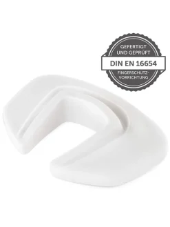 Türstopper und Finger-Klemmschutz 3er Pack in weiss