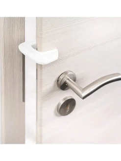 Türstopper und Finger-Klemmschutz 3er Pack in weiss