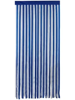 Türvorhang in Blau/ Weiß - (L)200 x (B)90 cm