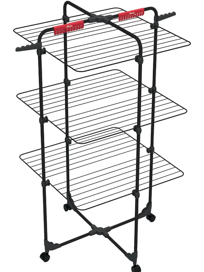 Turmwäscheständer "Mixer 3 Ultimate" in Schwarz