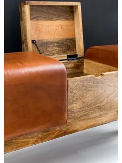 Turnbock | Echtleder, 120x29x53cm, Braun, Aufbewahrung