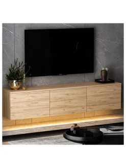 TV-Regal in Natur - (B)160 x (H)35 x (T)32 cm