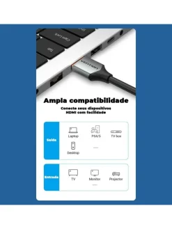 Ultradünnes HDMI-HD-Kabel Videokabel 2 Meter