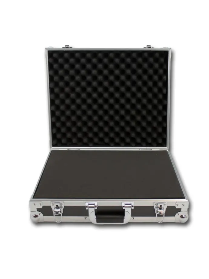 Universal Transportkoffer Schutzkoffer mit Schaumstoff in schwarz