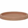 Untersetzer Denton 56 Ø 56x4,7 cm in Terracotta in Terracotta