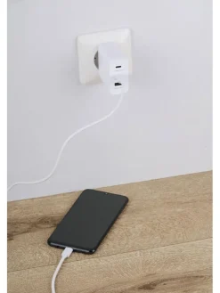 USB C-C-A-Adapter in Weiß