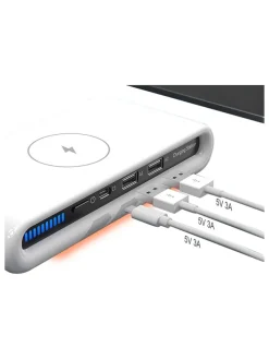 USB 4-in-1 Multifunktions-Schnellladestation in Weiß