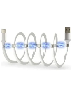 USB-A-USB Typ-C-Kabel in Weiß - (L)100 cm