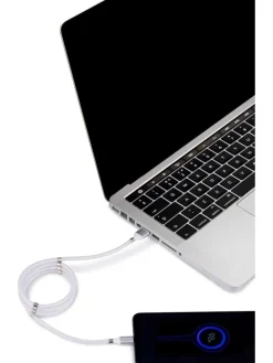 USB-A-USB Typ-C-Kabel in Weiß - (L)100 cm