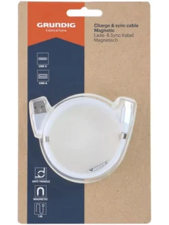 USB-A-USB Typ-C-Kabel in Weiß - (L)100 cm