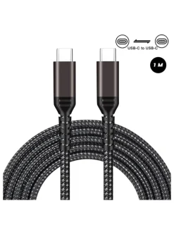 USB-C-Kabel in Schwarz - (L)1 m