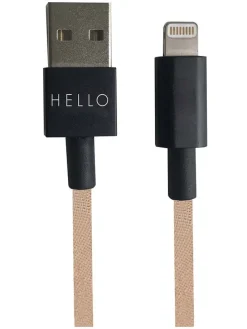 USBC-Lightning-Kabel in Beige - (L)185 cm