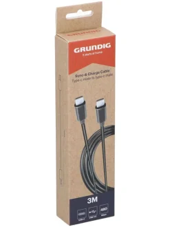 USB-C-USB-C 2.0-Kabel in Schwarz - (L)300 cm