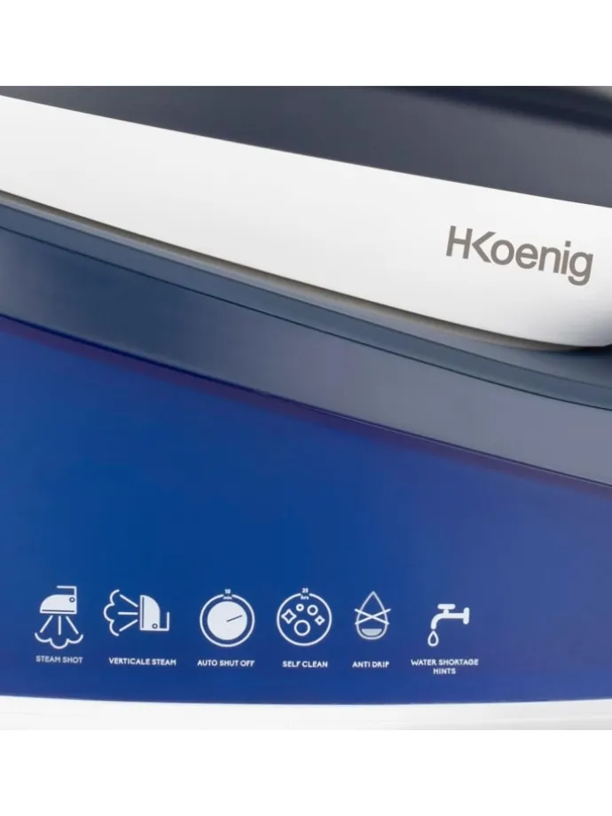 V7 Dampf-Bügelstation 2200 Watt und abnehmbarem Wassertank