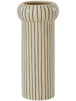 Vase "Aki" in Beige - (H)42 x Ø 18,5 cm