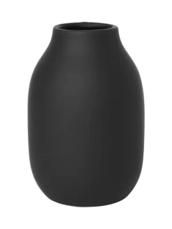 Vase ''Colora'' in Anthrazit - (H)15 x Ø 10 cm