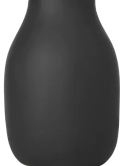 Vase "Colora" in Schwarz - (H)20 x Ø 14 cm