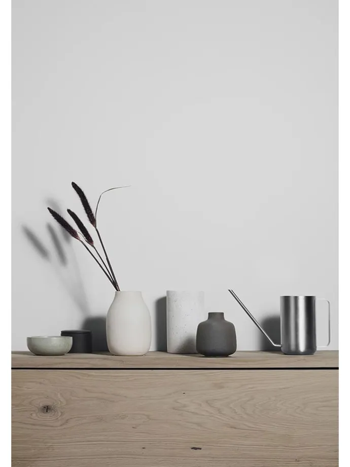 Vase "Colora" in Schwarz - (H)20 x Ø 14 cm