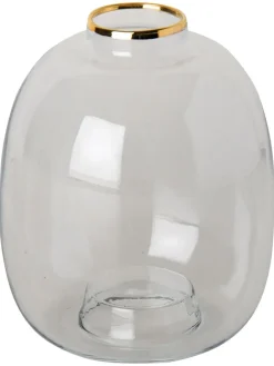 Vase in Grau - (H)11 x Ø 9 cm