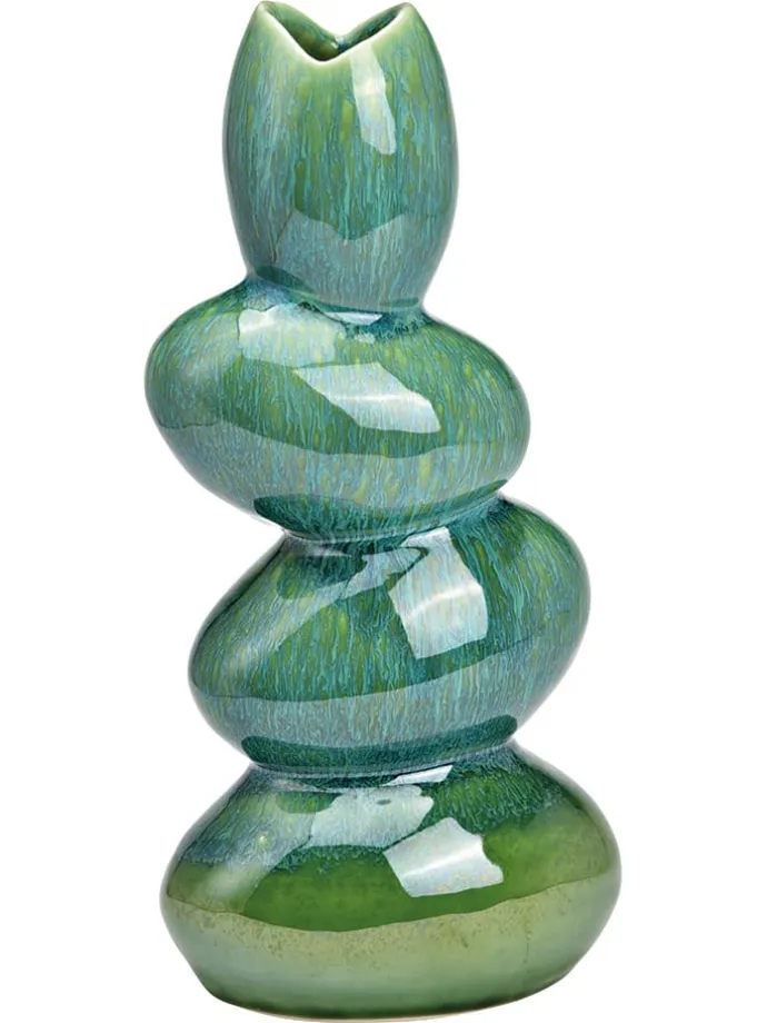 Vase in Grün - (B)13 x (H)28 x (T)9 cm