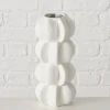 Vase ''Meritt'' in Weiß - (H)25,5 x Ø 11,5 cm