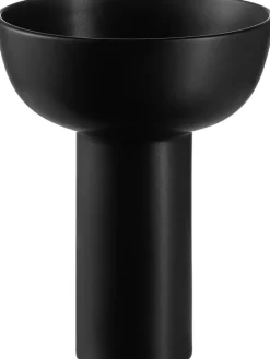 Vase "Miyabi" in Schwarz - (H)21 x Ø 17 cm