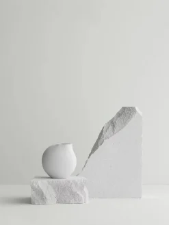 Vase ''Nona'' in Weiß - (H)14 x Ø 9 cm