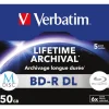 Verbatim M-DISC BD-R DL 50GB/1-6x Jewelcase (5 Disc) in Blau